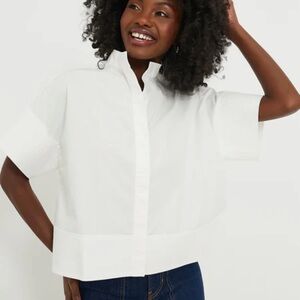 Tuckernuck White Trapunto Stitch Sofia Shirt